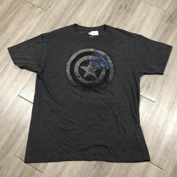 Marvel NWT Captain America Logo S/S Graphic Tee - Picture 5 of 7